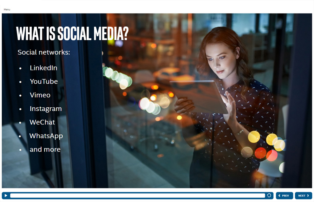 Social media course — social networks overview slide